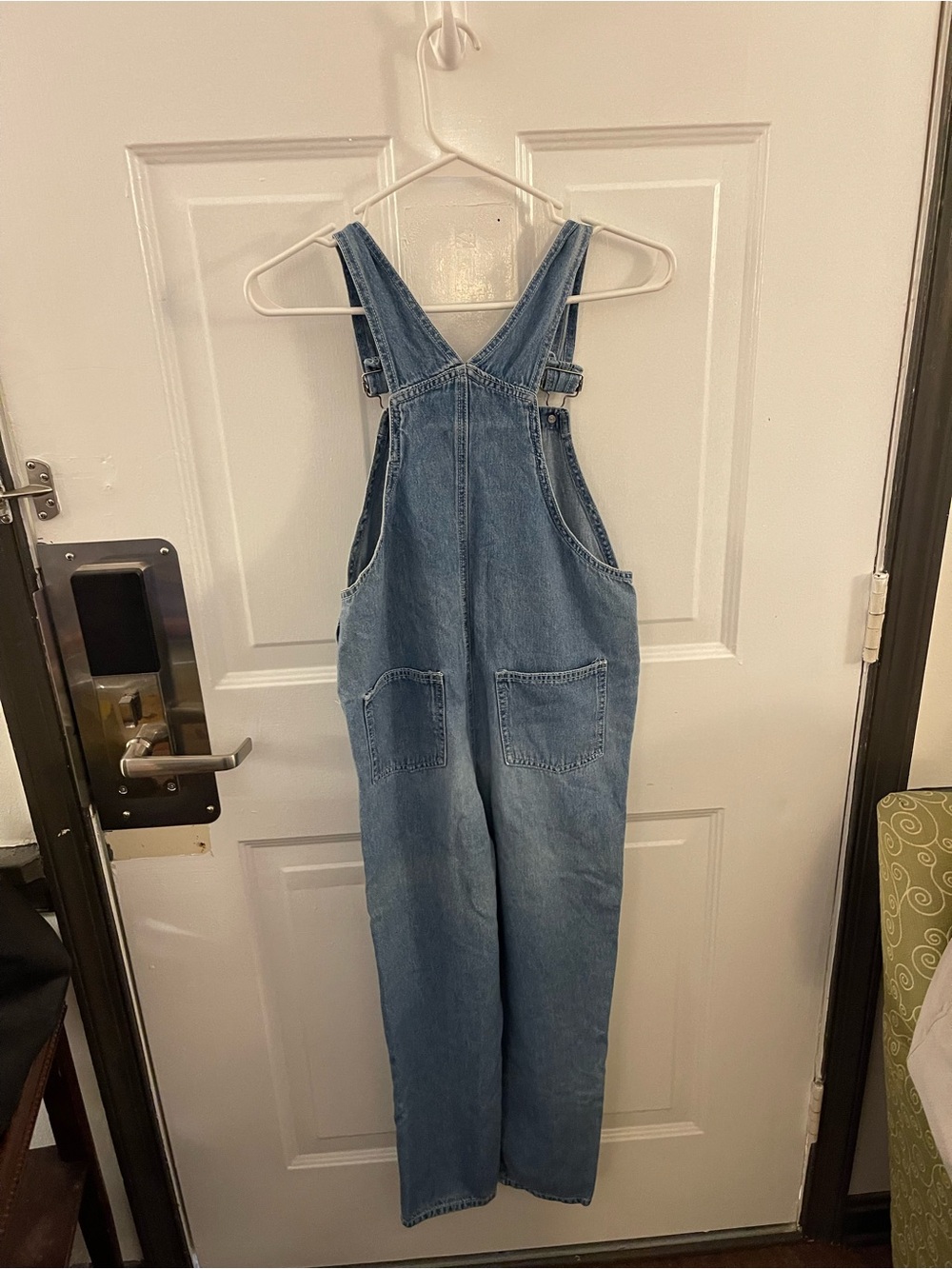 Vintage Winnie the Pooh Light Wash Denim Overalls w/ Embroidered Patch - Size 14 - Picture 2 of 6